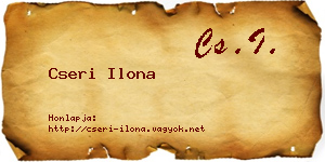 Cseri Ilona névjegykártya